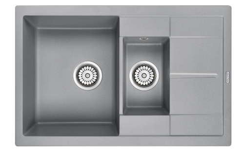 Кухонная мойка Paulmark FLUGEN 60/1,5 PM237850-GRM 80х50 цвет серый